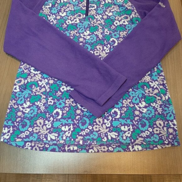 COLUMBIA Quarter Zip Fleece Sweater Winter Fall Spring High Collar - Picture 4 of 11